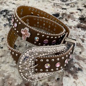 Nocona Children’s medium brown leather belt